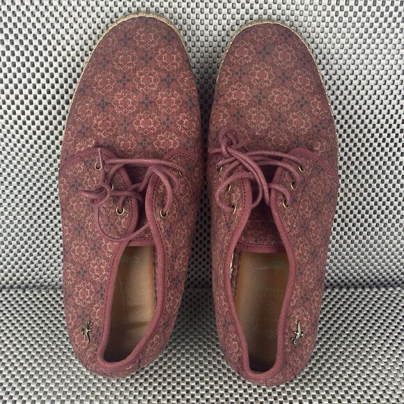 Disney x Call It Spring Aladdin Shoes Mens 10.5 Burgundy Genie Lamp Logo Lace Up - Picture 8 of 14